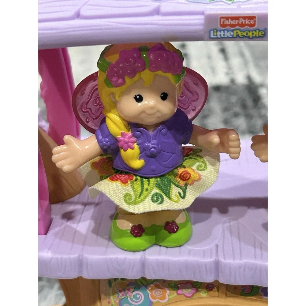 Fisher Price Little People Fairy Treehouse Playset Three Fairies & Unicorn